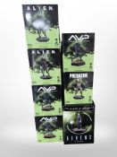 Seven Eaglemoss Hero Collector Alien Franchise figures,