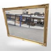 A Victorian style gilt overmantel mirror,