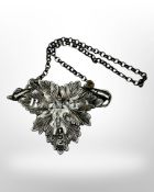 A Victorian silver brandy label, George Unite, 1852.