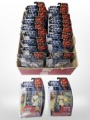 20 Hasbro Star Wars Movie Heroes figurines, mostly Qui-Gon Jinn, boxed.