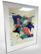 After Dotte Dinnet : Limited edition abstract colour print, 47cm x 59cm.