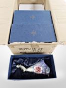 Seven matching Old Tupton Ware ceramic figurines, height 25cm, all boxed.