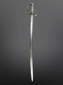 A Victorian British 1821 pattern Royal Artillery sword, 90cm blade, no scabbard.