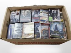 A large quantity of assorted DVDs.