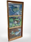 Continental school : Three colour chalk studies depicting birds, each approximately 30cm x 23cm,