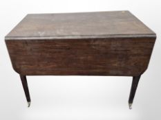 A Regency-style mahogany drop-leaf sofa table, length 97cm.