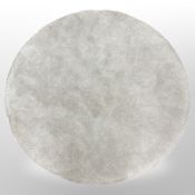 A contemporary machine-made circular rug, diameter 130cm.