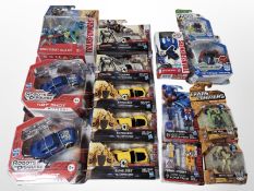 15 Hasbro Transformers figurines, boxed.