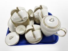 Approximately 48 pieces of German Thomas gilt porcelain tea china.