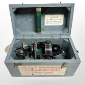 An RAF Astro Compass Mk II, in original wooden transit box.