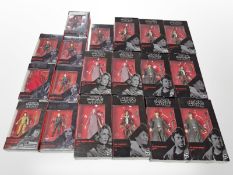 19 Hasbro Star Wars The Black Series figurines, boxed.