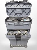 A Stanley tool chest and contents.