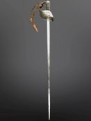 A British 1897 pattern infantry officer's sword, George V cypher to hilt, blade 82cm,