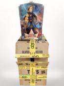 11 Hasbro Captain Marvel figurines and six further Star Wars Forces of Destiny figurines, all boxed.