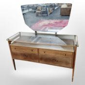 A Wrighton teak mirror backed dressing table,