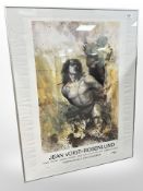 A continental colour print 'Jean Voigt', 48cm x 72cm.