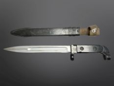 A Soviet Russian model 1968 SVD/AKM Kalashnikov knife bayonet,