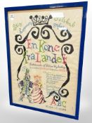 A Danish advertising poster, 67cm x 91cm.