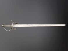 A large 'Toledo' sword, with engraved 86cm blade.