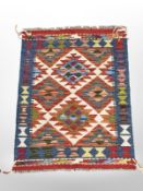 A Chobi Kilim, 80cm x 62cm.