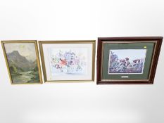 A still print after Kay Keeble in gilt frame,