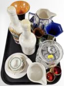 A group of Portmeirion Botanic Garden ceramics, Ringtons hexagonal bowl and jug,