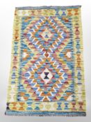 A Chobi Kilim, 92cm x 60cm.