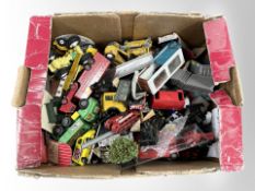 A quantity of unboxed die-cast vehicles including Corgi Juniors, Dinky Supertoys, etc.