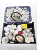 A quantity of Ringtons and Aynsley Wild Tudor porcelain tea wares, wall plaques, etc.