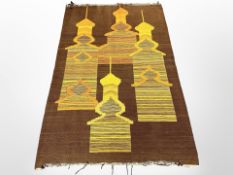 A Turkish flat weave pictorial kilim,