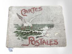 A good collection of approximately 375 French postcards, circa 1900, contained in an album.