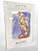 A continental colour print, 'Jean Voigt', 51cm x 71cm.