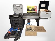 A Power Craft table saw,