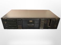 A Nakamichi BX-100E 2 head cassette deck, with power lead.