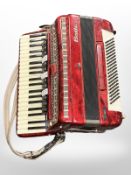 A Baile Super Champion piano accordion.