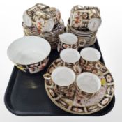 40 pieces of Royal Crown Derby Imari tea china, No. 2451.
