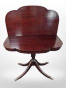 A Victorian style turnover top tea table,