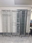 Five wire metal lockers,