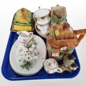 A group of Cottage Ware china, four pieces of Royal Albert Old Country Roses tea china,