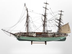 A model ship 'Thermopylae', length 89cm.