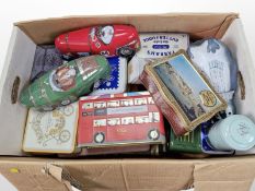 A collection of tins.