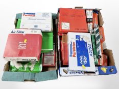 A group of vintage boxed car parts including Ferodo, as illustrated.