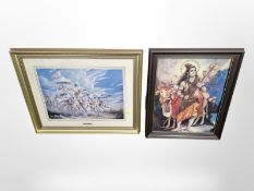 Four Indian colour prints,