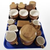A collection of Hornsea Saffron kitchen wares.