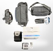 A Sony 12X video Handycam,