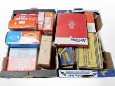 A group of vintage boxed car parts including Ferodo, as illustrated.