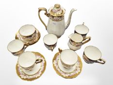 A 15-piece Royal Albert Crown china tea set.