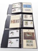 Three albums of World Wildlife Fund first day covers.