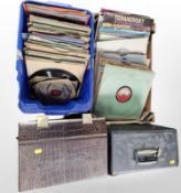 A collection of vinyl LP records, 78s, and singles on HMV and other labels including classical, etc.