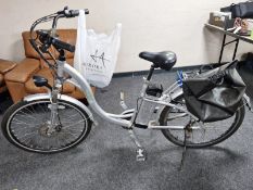 A Fenetic electric bike with battery pack,